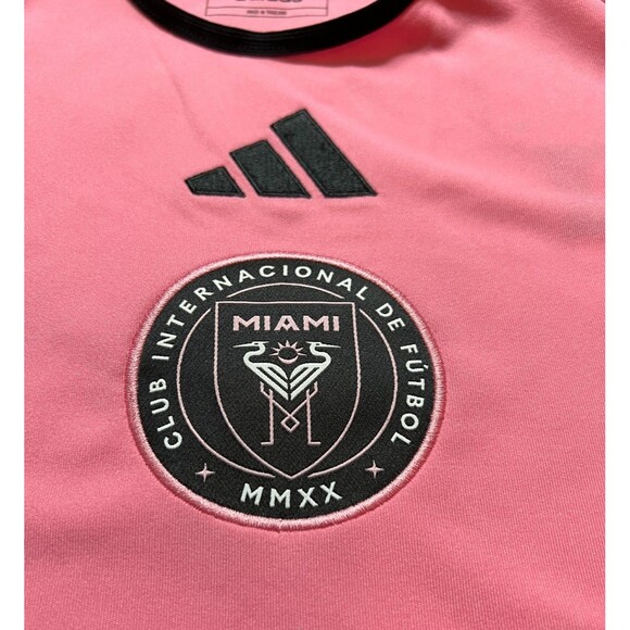 Adidas Inter Miami CF Lionel Messi Home Soccer Jersey Pink JE9741 Men's Size M - Picture 5 of 9